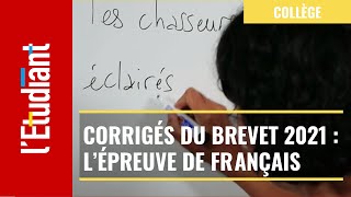 Corrigés du brevet 2021  l’épreuve de français [upl. by Ahpla]