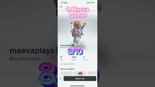 MAEVA GAMES🤓roblox [upl. by Kosse]