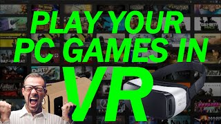 How To Play PC Games On Your Gear VR Or Google Cardboard How to Set Up Trinus  Tridef3D [upl. by Merwyn]