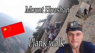 Mount Huashan plank walk China [upl. by Deryl13]