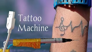 How To Make Tattoo Machine At Home Very Simple DIY tattoo machine tapsir creation 1B [upl. by Ennahteb1]