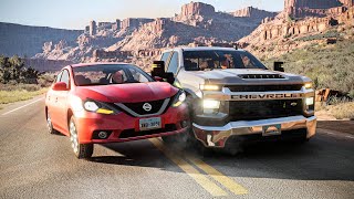 Realistic Car Crashes and Overtakes 04 🔥 BeamNG Drive [upl. by Ggerc]