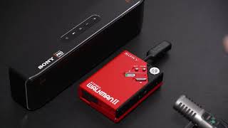 SONY WALKMAN WM2 RED 動作テスト 修理依頼品 [upl. by Mchale362]