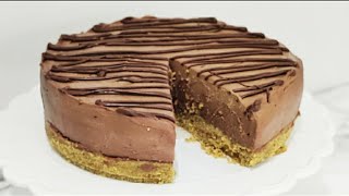 Easy Nutella Cheesecake Recipe  No Bake Nutella Cheesecake  No Gelatin  Step by Step Baking [upl. by Peednama819]