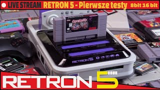 LIVE  RETRON 5  Pierwsze wrazenia i testy 8 bit 16 bit games 🔥 [upl. by Docia]