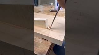 To dig a tenon in 100 degrees diywoodworking woodworking woodwork mortiseandtenon diycrafts [upl. by Pearlman735]