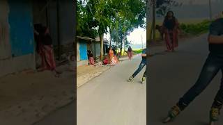 skating public reaction speed skating viral shorts [upl. by Retsek]