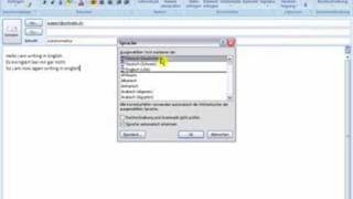 Outlook Rechtschreibung English Deutsch [upl. by Pollyanna835]