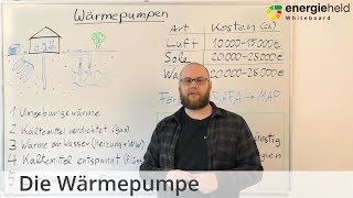 Wärmepumpe Funktion Kosten amp Förderung im Überblick  EnergieheldWhiteboard 2018 [upl. by Torr120]