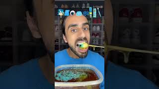 Food ASMR Eating all Blue Snacks food asmreating mukbang satisfying foodasmr [upl. by Octave]