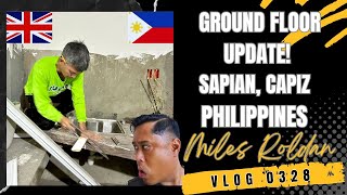 VLOG 328 CORNICE MOULDING amp FLOOR BY FLOOR UPDATES IN THE PHILIPPINES [upl. by Atinat]