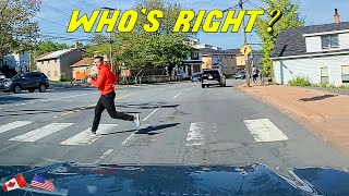 ROAD RAGE BETWEEN DRIVER AND PEDESTRIAN [upl. by Noman]