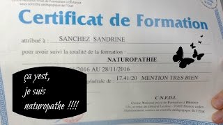 Je suis naturopatheje reviens sur ma formation [upl. by Aicela]