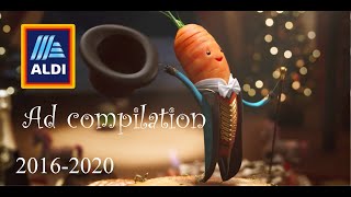 almost every single Aldi Kevin the carrot Christmas tv advert 20162020 [upl. by Kellda]