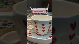 Cutest Meesho Cup  Saucer 🥺 under 300 Kitchen Accessories meeshofinds viralvideo shortsvideo [upl. by Nnyled559]