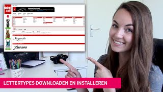 How to lettertypes downloaden en installeren [upl. by Karlee733]