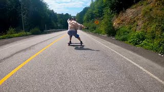 quotVibratorquot  Downhill longboard powerslides  Back to Back RAW RUNS downhill longboard gopro [upl. by Saxen]