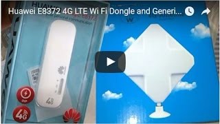 Huawei E8372 4G LTE Wi Fi Dongle and Generic 4G LTE Antenna TS9 Booster Signal Amplifier JIO 4G SIM [upl. by Livingstone286]