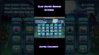 Clan Games Reward October Month  Clash Of Clans Leaks  New Event Rewards  Clan Games Rewards coc [upl. by Hammad19]