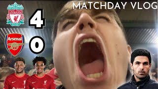 ANFIELD EXPLODES AS KLOPP AND ARTETA GET INTO A FIGHT LIVERPOOL vs ARSENAL MATCHDAY VLOG [upl. by Siseneg]