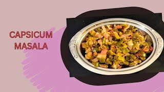 Capsicum Masala a Delicious Side Dish Recipe [upl. by Bartholomew593]