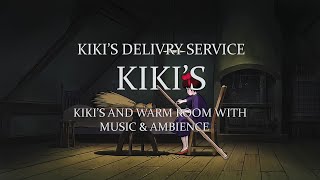 The scene of Kikis warm room Studio Ghibli ASMR Ambience [upl. by Kcirddehs]