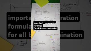 mensuration formulas useful for ibpssbirrb💯 youtubeshorts aspirantlife dream motivation [upl. by Alexandr]