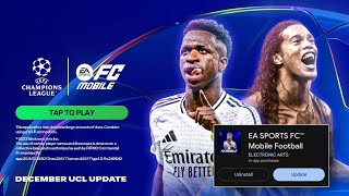 UCL UPDATE IS FINALLY HERE 😱🤩 NEW UCL TOURNAMENT MODE amp UCL EVENT 🤯 RELEASE DATE CONFIRMED BY EA ✅ [upl. by Siffre]