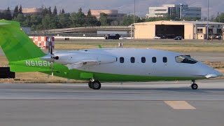 Piaggio P180 Avanti N5166P Departing SJC [upl. by Mcnair]