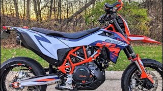 KTM 690 SMCR MotoProWorks Graphics Kit Review by SRmoto [upl. by Inig766]