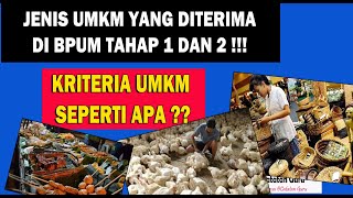 PESERTA BPUM TAHAP 3 WAJIB TAU  INI JENIS UMKM YANG BIASA LOLOS DI BPUM TAHAP 1 DAN 2 [upl. by Harret992]