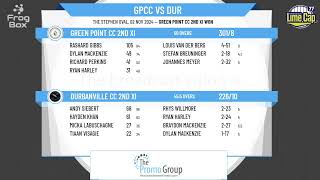 WPCA Reserve A  Green Point CC 2nd XI v Durbanville CC 2nd XI [upl. by Oinotnaocram]