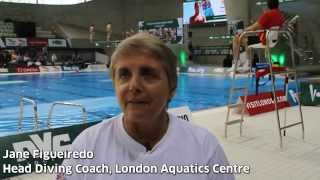 Training at the London Aquatics Centre ahead of FINANVC Diving World Series 2015 [upl. by Bruckner]