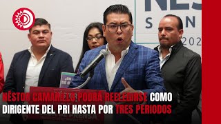 Néstor Camarillo afirma que tiene derecho a buscar la reelección como presidente estatal del PRI [upl. by Eoz]