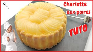 Charlotte aux poires SUPER facile recette charlottepoires [upl. by Naud]