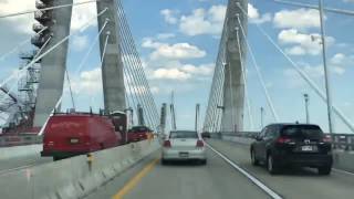 Crossing the new Goethals Bridge in 48 seconds [upl. by Yorgo]