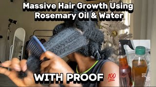 X2 Hair Growth Using ROSEMARY OIL amp WATER with proof 💯 Joy Onuh [upl. by Katherina]