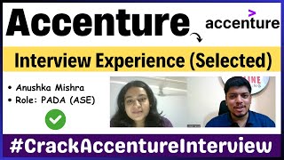 Accenture Interview Experience 2024  Anushka Selected✅PADA Technical HR Questions Important Tips [upl. by Rosati]