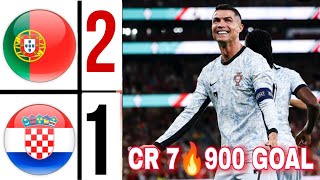 Cristiano Ronaldo vs Croatia  CR 7 Ronaldo scored 900 Goals HIGHLIGHTS  Portugal vs Croatia 21 [upl. by Ardnued]