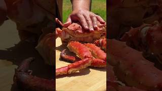 I Cook Giant King Crab with Signature Sauce A Gourmet Dish by the Sea 😋👌outdoorcooking foodie [upl. by Eenoj546]