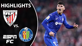 Athletic Club and Getafe play to 11 draw  LaLiga Highlights  ESPN FC [upl. by Anyek]