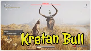 Assassins Creed Odyssey  Kretan Bull location and Fight [upl. by Anitac]