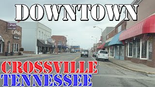 Crossville  Tennessee  4K Downtown Drive [upl. by Aivatnohs]