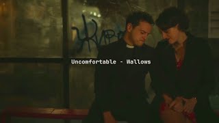 Uncomfortable  Wallows lyrics  letra  sub español [upl. by Aloeda854]