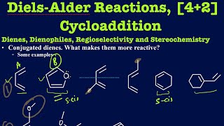 DielsAlder reactions explained in details with 17 examples Regioselectivity and stereochemistry [upl. by Dalpe]