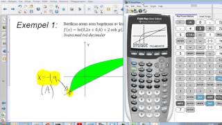 Matematik 4  Areor mellan kurvor  Miniräknare  Tre exempel [upl. by Miguel612]