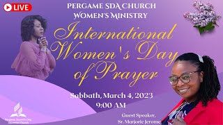 Womens Day of Prayer  Sr Marjorie Jerome  Pergame SDA Morning Service  3423 [upl. by Alleunam645]