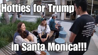 All of SANTA MONICA is GOING MAGA UNEXPECTED INTERVIEWS [upl. by Joeann]