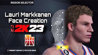 Best Lauri Markkanen Face Creation 2k23 2k23 [upl. by Adelia]