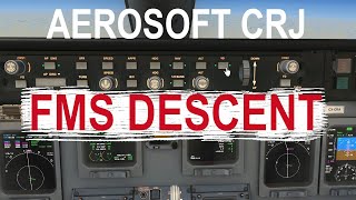 AEROSOFT CRJ FMS Tutorial  How To Fly Descent In Easy amp Simple Steps [upl. by Silin]